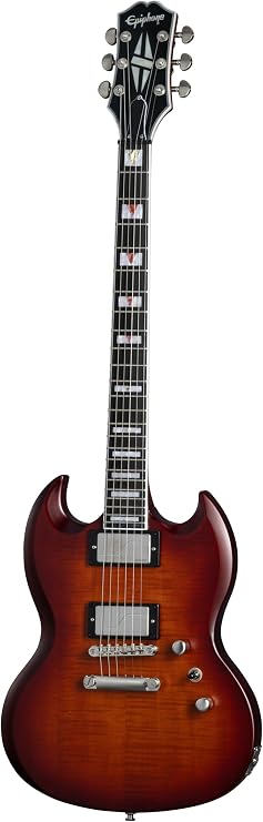 Epiphone SG Prophecy, Aged Jet Bengal Tiger with Bag