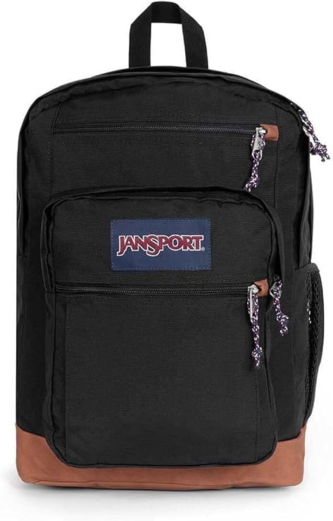 Jansport Cool Student Black Sırt Çantası, 34L Kapasiteli, 15 inç Dizüstü Bilgisayar Bölmesi