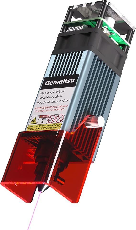 Genmitsu 10W Compressed Spot Laser Module with Air Assist Nozzle