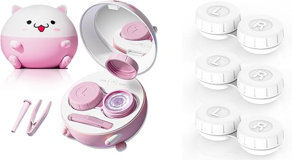 Vastsoon Multifunctional Contact Lens Case with 3PCS Replacement
