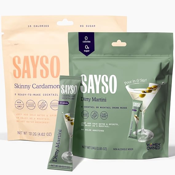 SAYSO Dirty Martini Sticks & Paloma Bundle