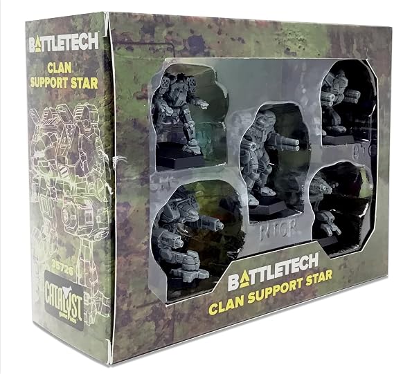 Catalyst Game Labs BattleTech | Miniatures | Clan Support Star | Expansion | Miniature Game Ages 14+