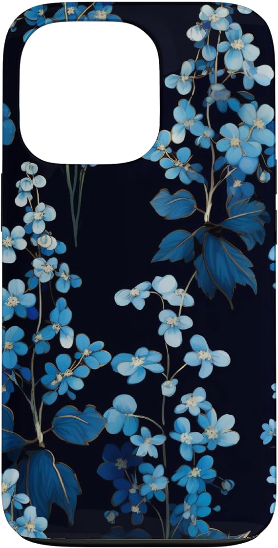 Blue Cohosh Pattern Case for iPhone 13 Pro