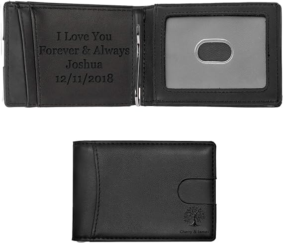 Custom Wallets for Men Dad, Personalized Engraved Photo Wallets,Bifold Wallets