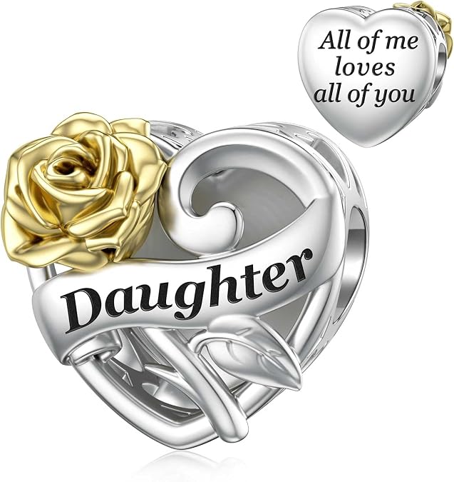 Family Charms for Pandora Bracelets & Necklaces, Heart Beads for Women