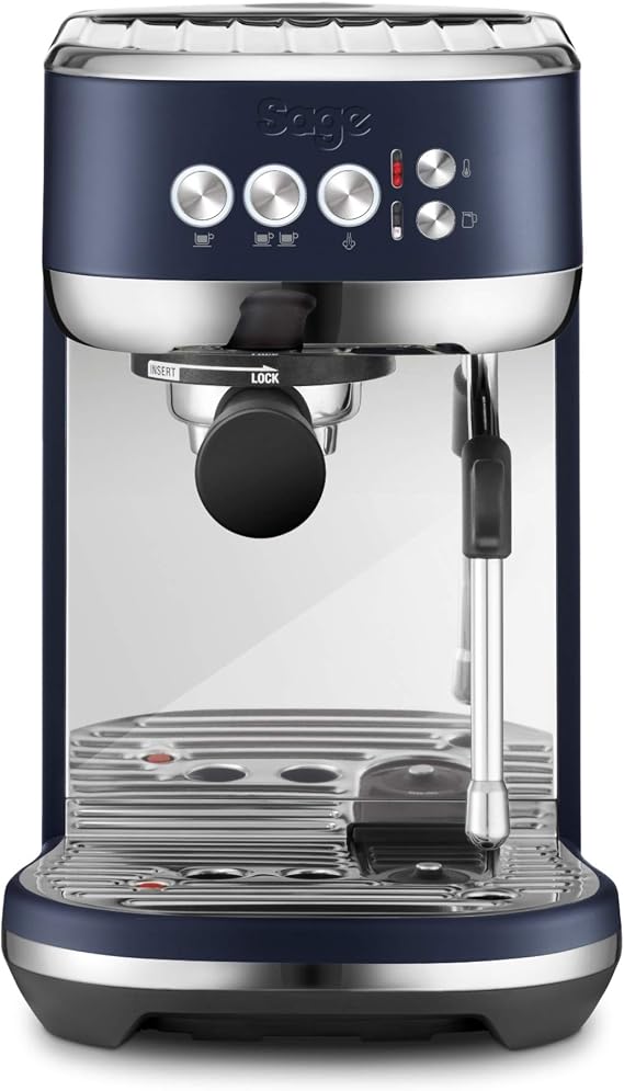 Sage the Bambino Plus Espresso Machine, Coffee Machine with Milk Frother, SES500DBL - Damson Blue