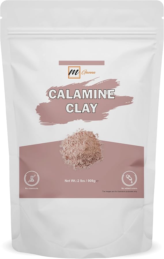 100% Natural Calamine Clay Powder 2 LBS / 908 GMS for Creams, Lotion and Soap Making
