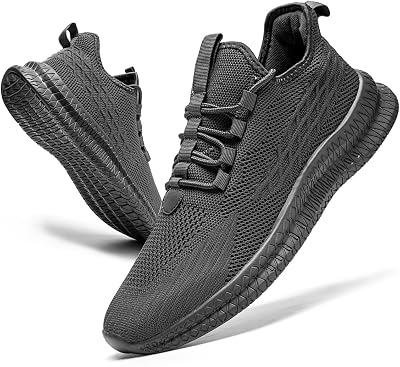 Womens Tennis Running Walking Shoes Slip on Casual Non Slip Athletic Workout Gym Sneakers Fashion Lightweight Breathable Mesh Jogging Work Sports Outdoor Shoe