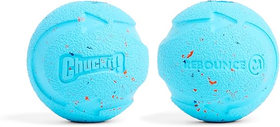 Chuckit! Rebounce Ball Dog Toy, Medium 2.5 Inch, for Dogs 20-60 lbs, Blue