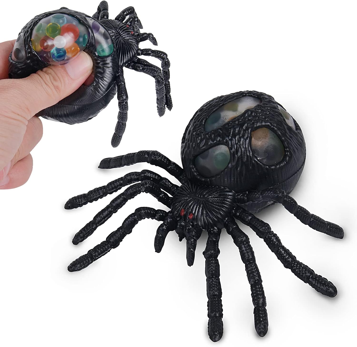 OriCraft Vampire Spider Stress Relieve Spider Squeeze Toys TPR Materials Spider Vent Ball for Halloween and Spider Squishy Relieve Stress Horror Funny Decompression Toy Fidget Blocks