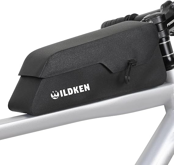 WILDKEN Top Tube Bike Bag 1.2L Waterproof IPX4 Bike Frame Bag Magnetic Flap