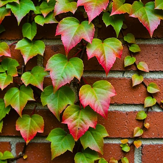 Boston Ivy Climbing Vine Seeds 100 Premium Seeds for Fast-Growing, Hardy, Decorative Greenery, Ideal for Fences, Walls, Pergolas, and Gardens