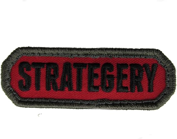 Mil-Spec Monkey Strategery Morale Patch Red Hook Back