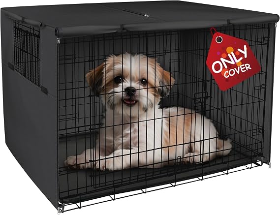 Explore Land Dog Crate Cover, 18 inches, Black