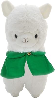 Cloak Plush Alpaca,Cute Soft Plush Stuffed Animals Doll Toys,Best Birthday Gifts for The Children Kids White, 7 inches