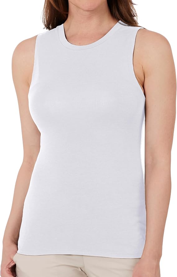 SCOTTeVEST Tatum Travel Tank Top for Women - 1 Hidden Pocket - Lightweight Wrinkle Resistant Sleeveless Shirt for Travel