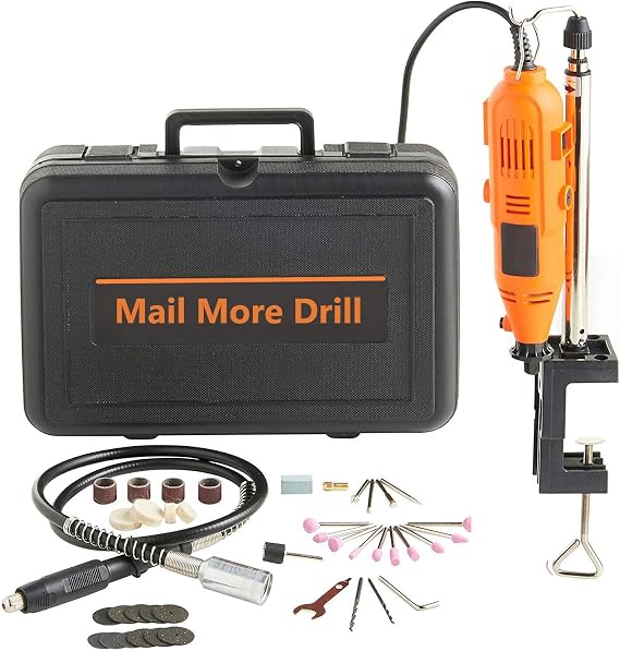135W Rotary Drill Tool Set – Electric Hobby Drill Kit with Multi Tool Accessories – DIY Engraving, Grinding, Polishing & Craft for Arts and Home Projects