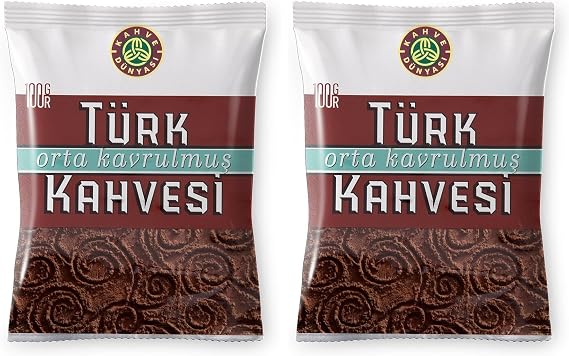 KAHVE DUNYASI Dünyası Orta Kavrulmuş Türk si 100gr 2li paket