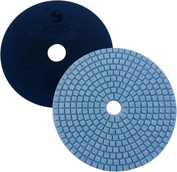 PPW191D Concrete Polishing Pads 5 Inch Grit 30 - Diamond Pads For Concrete Terrazzo Marble Floor Counter Wet Polishing
