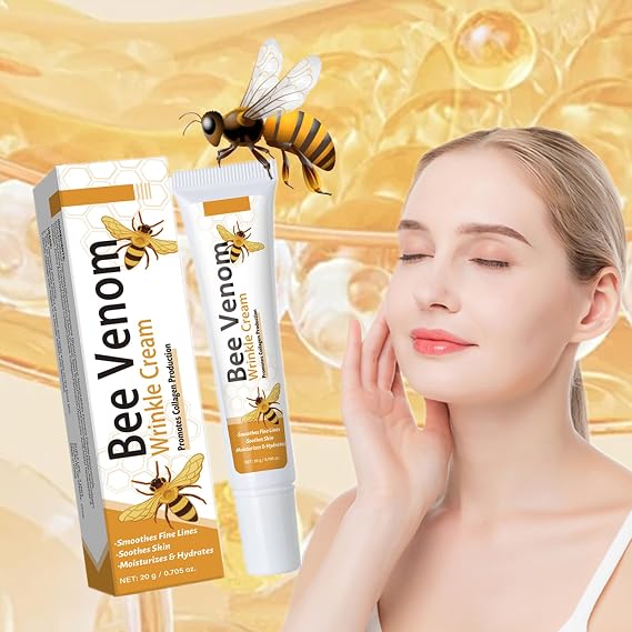 Bee Venom Wrinkle Removal Cream, 2025 Upgraded Bee Venom Anti-Wrinkle Firming Cream, Face Cream Moisturiser, Anti-Aging, Restore and Enhance Skin Elasticity, for All Skin Type (2)
