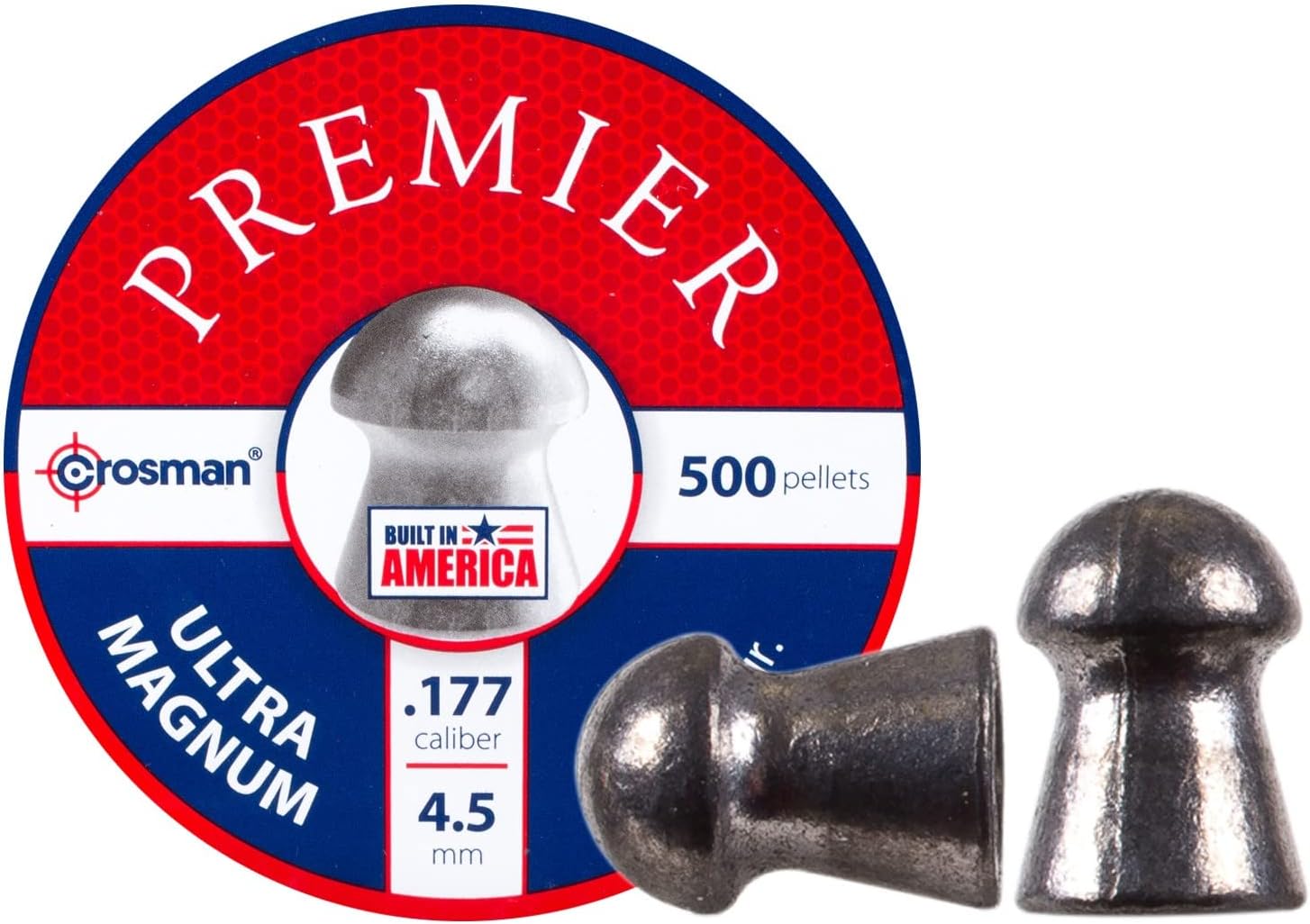 CrosmanCrosman Domed Premier Pellets, 0.22-Calibre, 500 Count