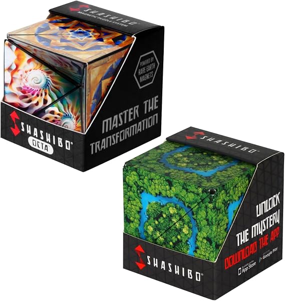 Shashibo DODECA and Octa Magnetic Puzzle Cube, Bundle of 2