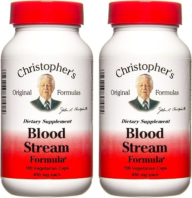 Christophers Original Formulas Blood Stream Formula - Blood Circulation Supplements - Supports Vein Elasticity, Clean & Pure Bloodstream - Pack of 2