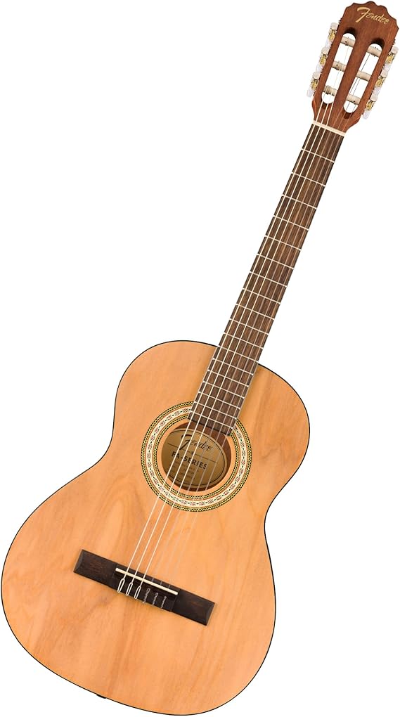 Fender FA-25N 3/4 Nylon String Acoustic Guitar, Beginner Guitar, Natural