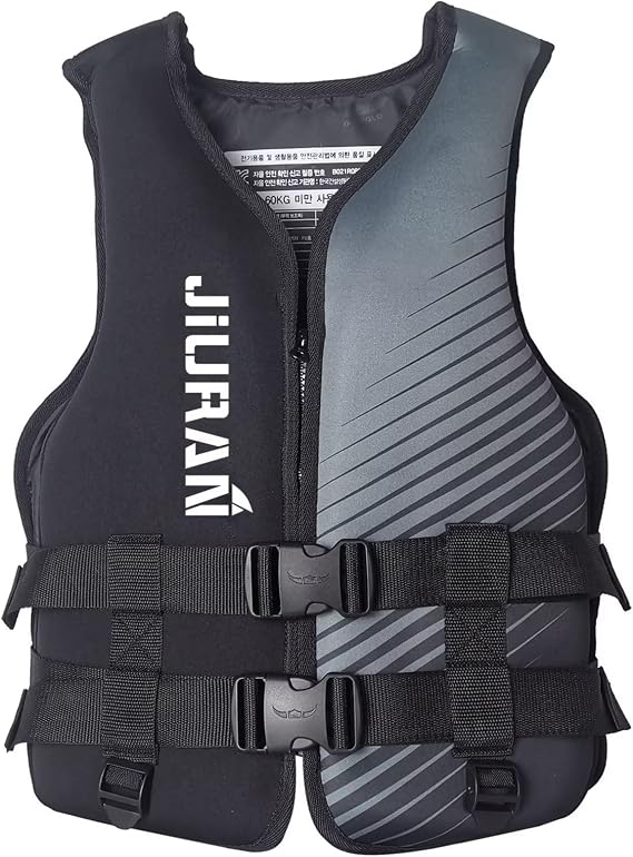 Adult Kayaking Vest with Leg Straps, Quick-Dry Swim Vest Jacket for Boating Fishing Surfing, Neoprene Youth Swim Jacket