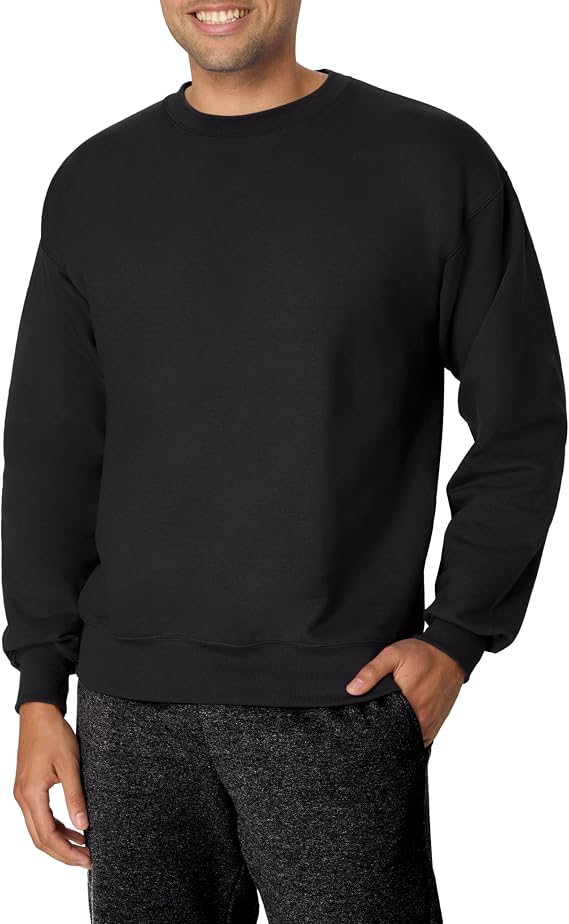 Hanes Men's Ultimate Sweatshirt, Heavyweight Fleece Sweatshirt, Crewneck Pullover for Men