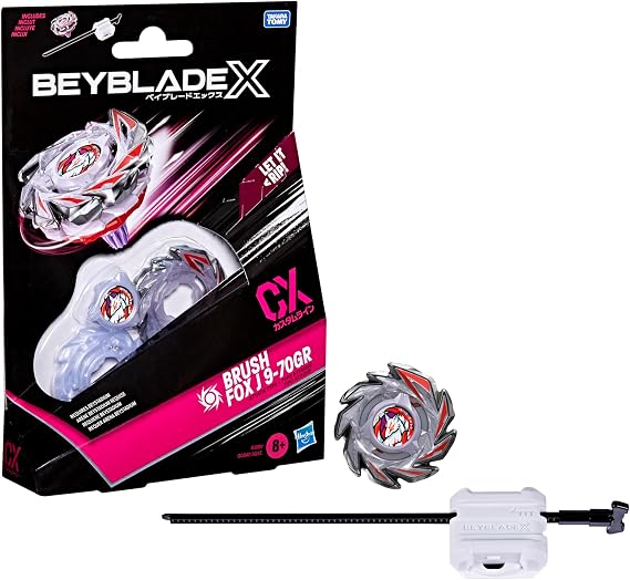 Beyblade X Brush Fox J 9-70GR CX Starter Pack Top and Launcher