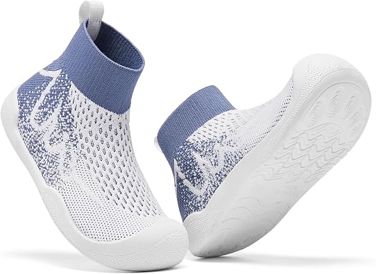 Children's Socks Wrestling Shoes Breathable and Non Slip Tennis Shoes Barefoot Sneakers with Arch Support and Toe Protection Washable Size:6-12