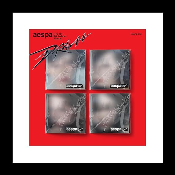 aespa Drama 4th Mini Album Scene KARINA Version CD+5p PostCard+1ea Sticker+1p PhotoCard+Tracking Sealed