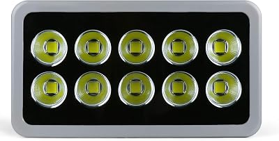 500W LED Outdoor Flood Light,50000LM Super Bright 6000K Daylight White LED Security Flood Light,Waterproof IP66 Commercial Lighting Fixture for Arena Parking Lot, Garden, Court,Vessel