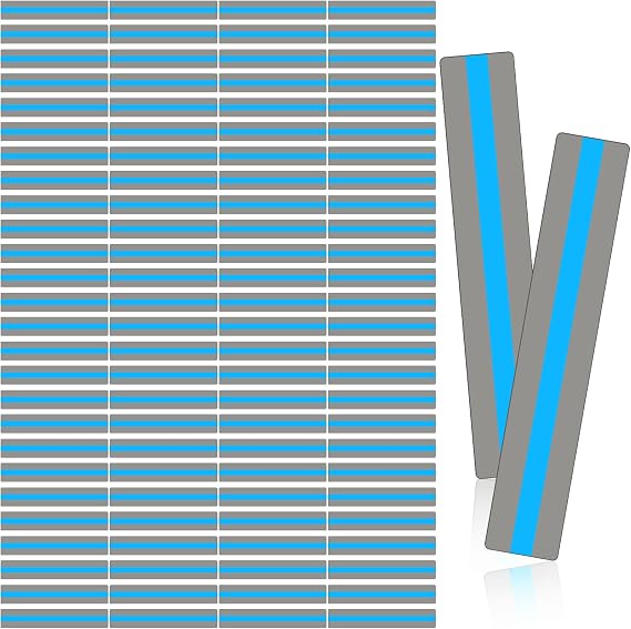 100 Pack Guided Reading Strips Line Reader Highlight Strips,Blue