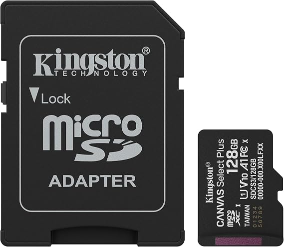 Kingston 128GB Canvas Select Plus microSD Card | Up to 150MB/s | Class 10, UHS-I, U1, V10, A1 | SDCS3/128GB