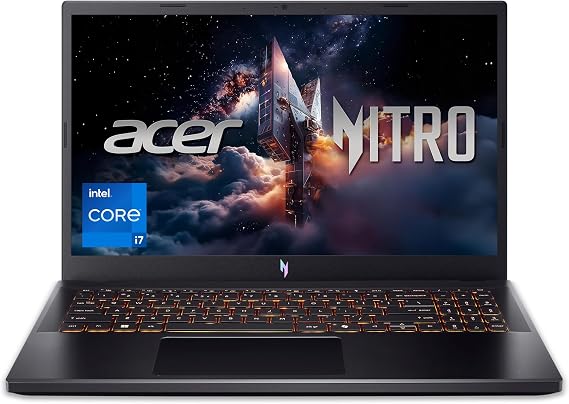 Acer Nitro V Gaming Laptop | Intel Core i7-13620H Processor | NVIDIA GeForce RTX 4050 Laptop GPU | 15.6" FHD IPS 165Hz Display | 16GB DDR5 | 1TB Gen 4 SSD | Wi-Fi 6 | Backlit KB | ANV15-52-76NK