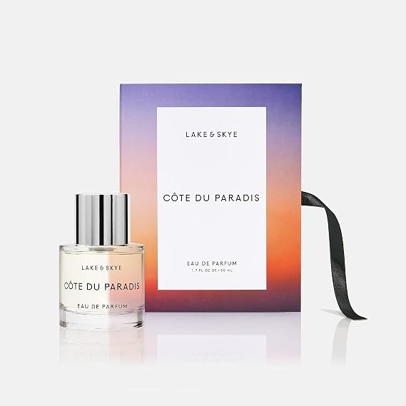 Lake & Skye Cote Du Paradis Eau de Parfum Spray -Vegan, Cruelty Free, Synthetic Free 1.7 fl oz (50 ml) - Warm and Woody Gourmand Fragrance Collection