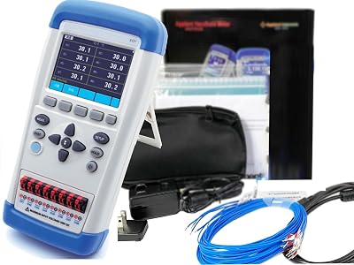 VTSYIQI 8 Channel Thermocouple Data Logger Multi-Channel Temperature Recorder Monitor with Range-200℃~1800℃ Thermocouple JKTESNBR Accuracy 0.2%1℃ USB Touch Screen