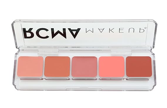RCMA Makeup 5 Part "Series Favorites" Palette Cream Blush #1, Highly Pigmented & Blend able Shades of Pink, Buildable Color, Cheek Blush for Professional Makeup Artists, Vegan and Cruelty-Free.