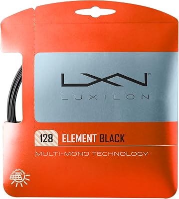 Luxilon Element 130 Tennis String - Set, Black