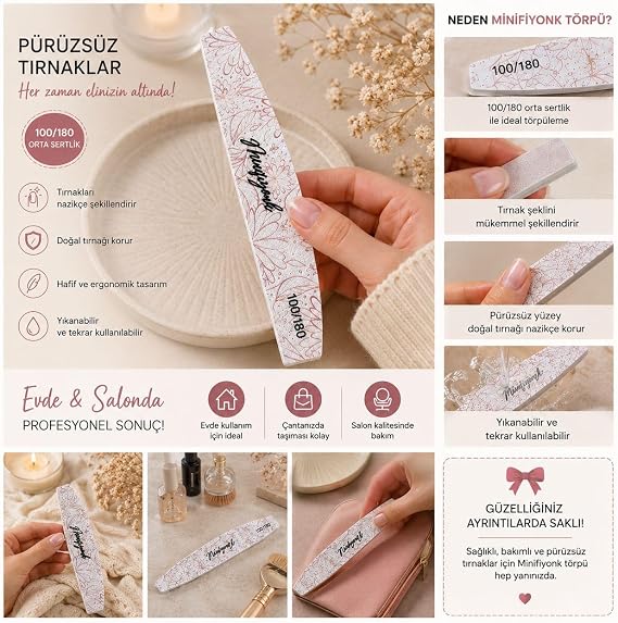 Süngerli Oval Tırnak Törpüsü 100 180 5 Adet