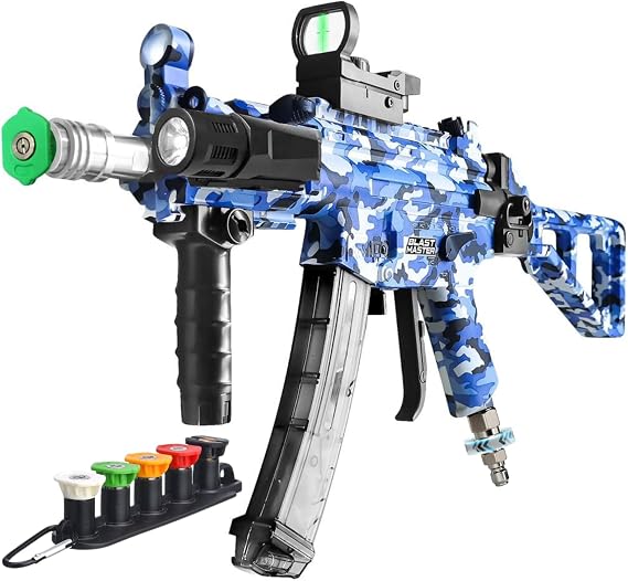 Pressure Washer Gun - Replacement for Pressure Washer Wand, Swivel Gun Compatible with Foam Cannon, 5 Pressure Nozzle Tips, 1/4 Quick Connector Coupler, Power Washer Accessories (Blue)