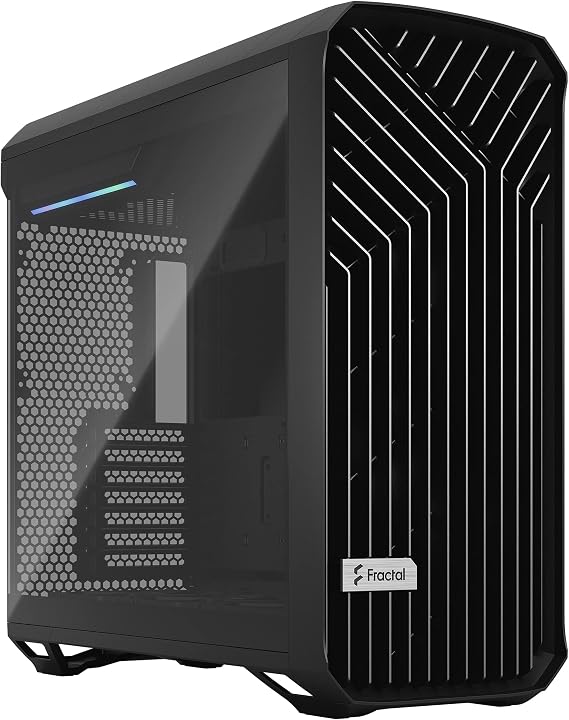 Fractal Design Torrent Black E-ATX Tempered Glass Window High-Airflow Mid Tower Computer Case
