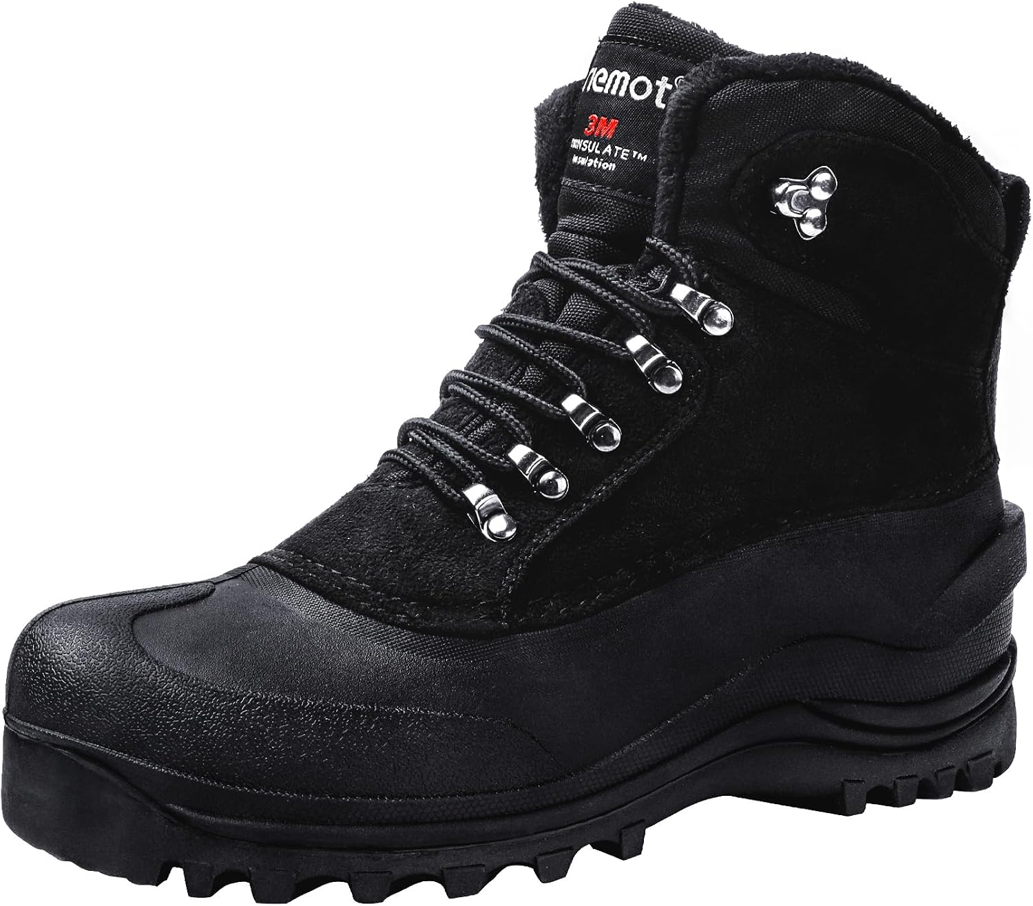riemot Women's Men's Snow Boots, Waterproof Winter Boots for Dog Walking Hiking Trekking Fishing Riding Hunting, Mucker Yard Boots Gardening Shoes Warm Anti-Slip Ankle Boots