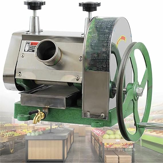 Manual Sugar Cane Juicer Commercial Stainless Steel Sugarcane Juicers Press Extractor Squeezer for Hotels, Fruit shops, Cold drink shops, Schools, Public parks~/
