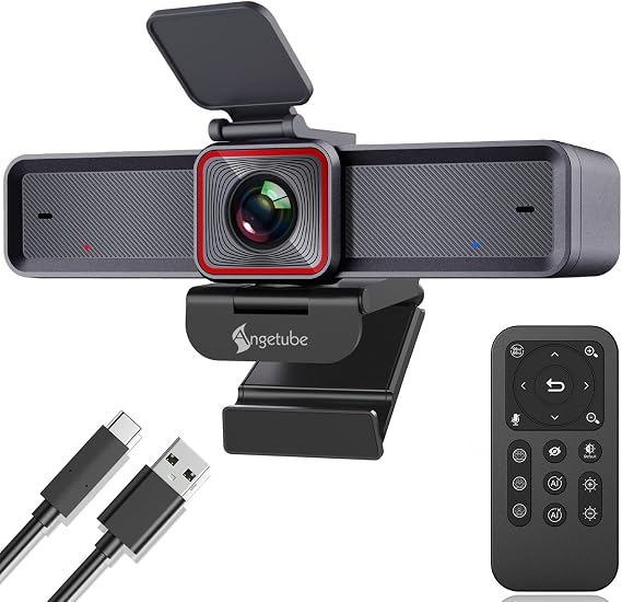 Angetube 4K Webcam Conference Camera High Speed Auto Framing 10x Zoom 1080p 60fps Webcam Distribution Online Meeting