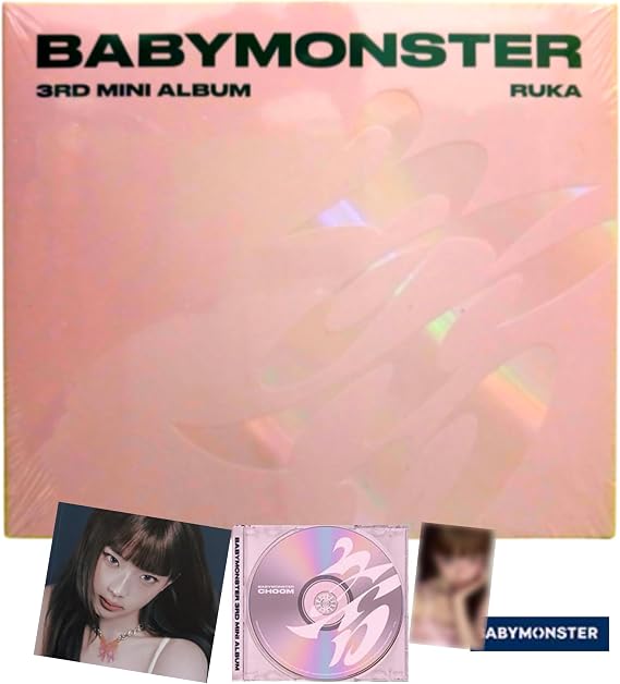 BABYMONSTER CHOOM 3rd Mini Album [RUKA Jewel Ver.] Photobook + CD + Photocard Set + Stickers + Jewel Case