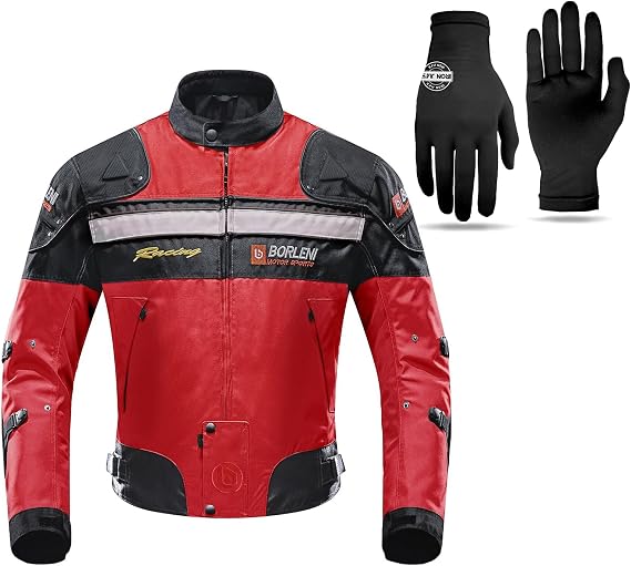 BORLENI Motorcycle Jacket and Glove Liners