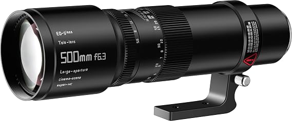 TTArtisan 500mm F6.3 Telephoto Lens Full Frame Large Aperture Wide-Angle Camera Lense Compatible with Sony E-Mount Mirrorless Cameras a7 a7II a7III a7R a7RII a7RIII a7RIV a7S a7SII a7SIII a9 a7C